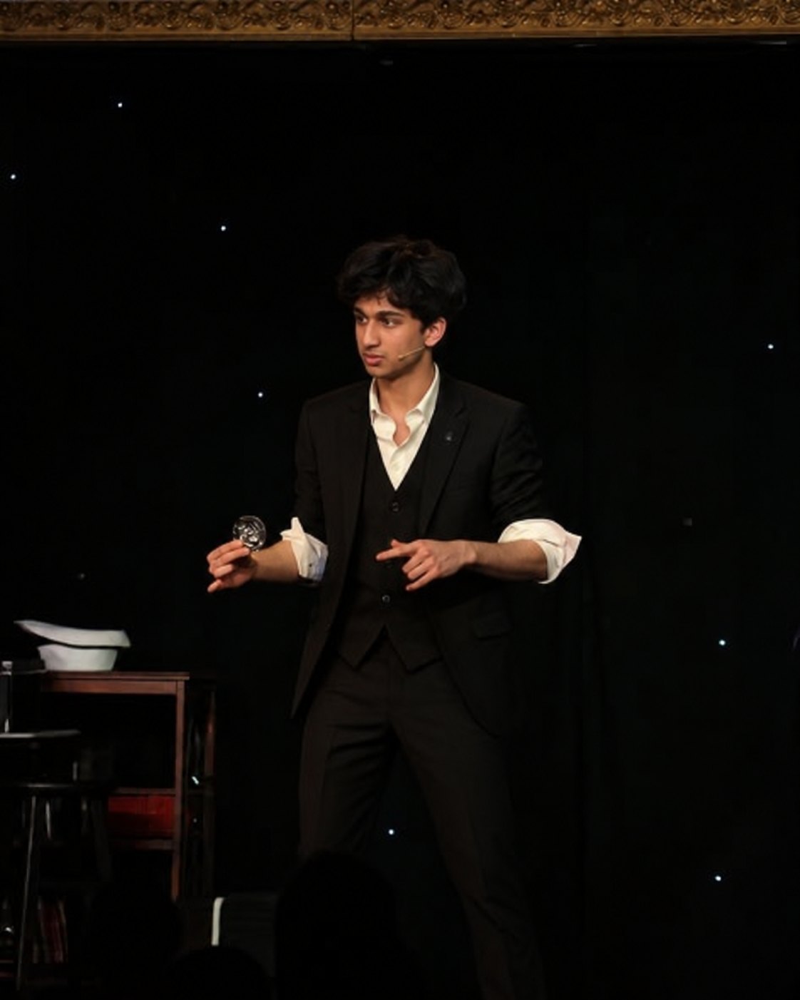 Vihaan performing on stage